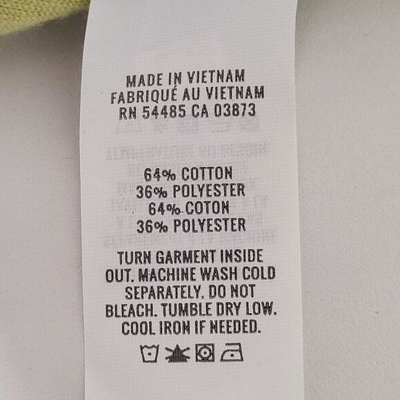 NEW Aerie X-Small Cropped Lime Green Ribbed Jacket Cotton Corduroy Zip Close - Picture 13 of 15